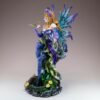 Fairy Collection~Purple Fairy Figurine Statue With Hummingbird Butterfly 11.5" High New In Box!