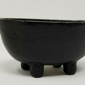 Wicca & Paganism~Cast Iron Ritual Cauldron 2.5"L x 2"W x 2"H Plain Oval 3" Wiccan