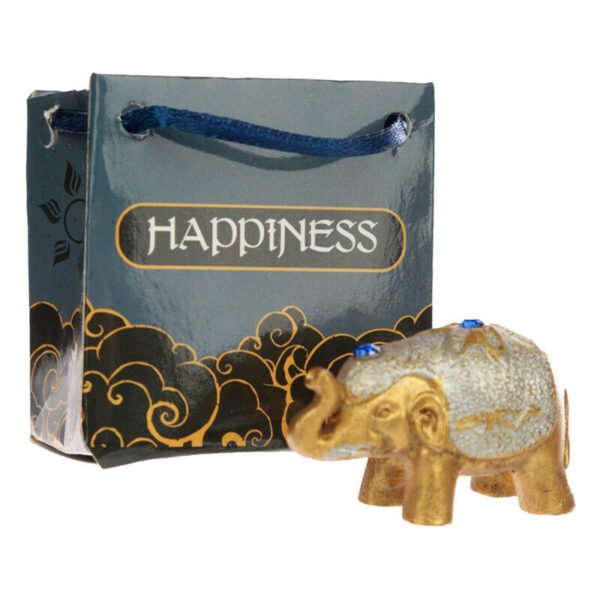 Home Decor~Collectable Glitter Elephant in a Mini Gift Bag Buddhism 1 Sent At Random