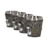Magicun Giftware~Templars Shot Glass (Set Of 4) 6.5cm Medieval Shotglass