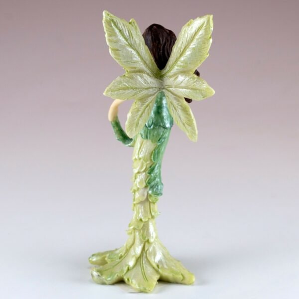 Fairy Collection~Mini Green Feather Wing Fairy Figurine 5" High Resin New!