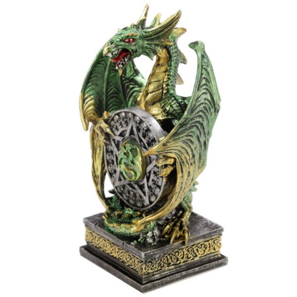 Home Decor~LED Mystical Vortex Dark Legends Dragon Figurine Collectable Ornament Figurine