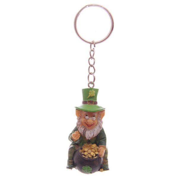 Collectable design~Fun Collectable Lucky Leprechaun Keyring Charm Irish Myths Legends Gift