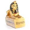 Home Decor~Gold Egyptian Sphinx Figurine On Hieroglyphic Base Ancient Decorative Ornament
