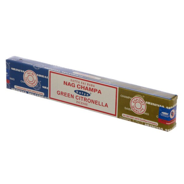 Home Fragrance~SATYA Sai BaBa Nag Champa & Green Citronella Incense Sticks 12 x 14 sticks