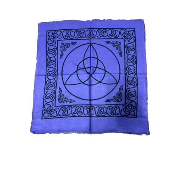 Witchcraft~Purple Celtic Triquetra Tarot Altar Cloth 18" X 18" Wicca Pagan