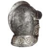 Home Decor~Gothic Human Skull in Medieval Helmet Fantasy Ornament
