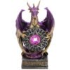 Home Decor~LED Mystical Vortex Dark Legends Dragon Figurine Collectable Ornament Figurine