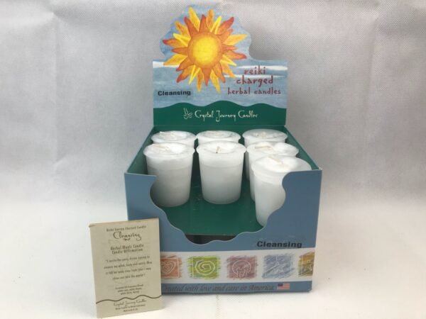 Magic Candle~Cleansing Crystal Journey Reiki Charged Herbal Votive Candle One Candle
