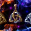Magicun Talisman~Magicun ~Amulet Celtic knot Triquetra Ancient Power Force Trinity Silver sterling