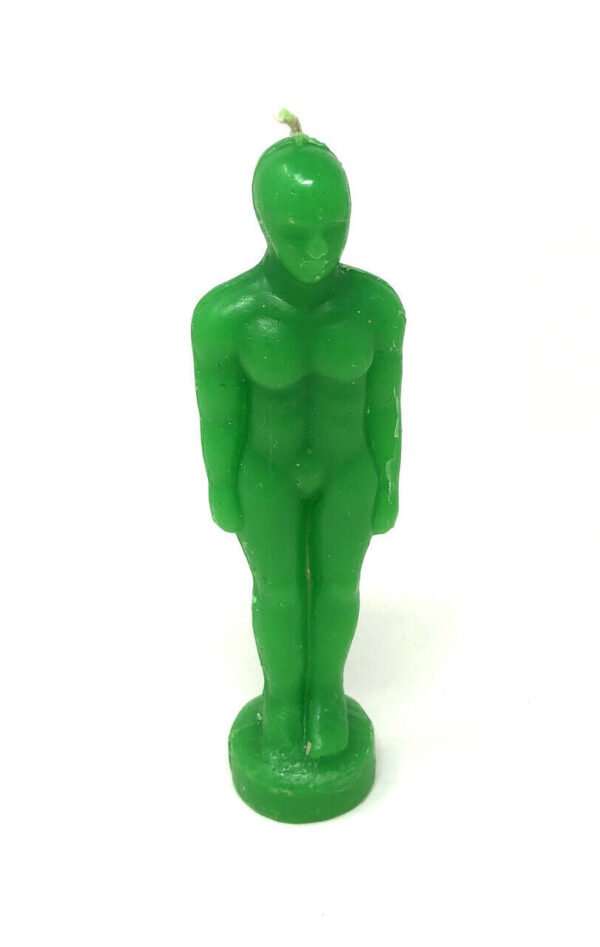 Magic Candle~Green Man Image Male Figurine Spell Candle Pagan Wicca Hoodoo