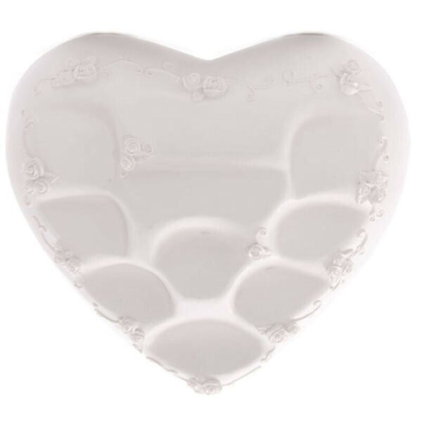 Home Decor~Cute Novelty White Heart World Figures Display Stand for Collectable Ornaments