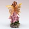 Fairy Collection~Small Pink Fairy Holding Flower Figurine w/Glittery Wings 4" High Resin New