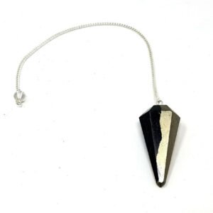 s-l1600_8da999a4-2272-4d61-89c5-b862055bc91c Magicun Stone~Pyrite Gemstone Pendulum with Chain, Faceted (Natural Crystal Stone)