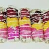 Palo Santo & Sage~5 Pack California White Sage Smudge Sticks w/ Rose Petals 4" Negativity Removal