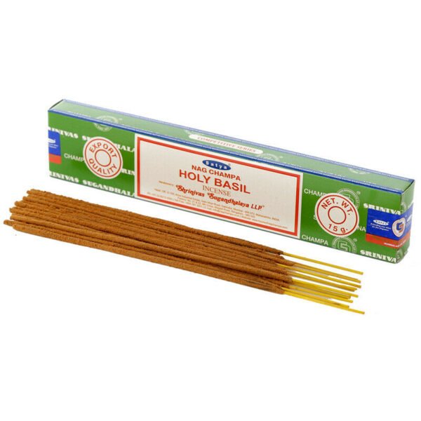 Home Fragrance~Nag Champa Satya Holy Basil Incense Sticks X 12 Packs