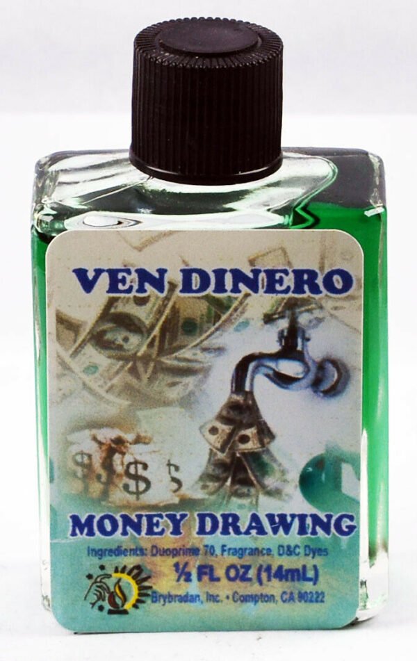 BRYBRADAN Money Drawing Oil / Ven Dinero Aciete - ½fl.oz./14.7ml