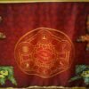 MagicunTarot Cloth~Grand Ceremonial Altar of Metatron Red Version