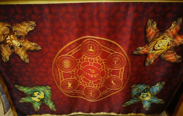 MagicunTarot Cloth~Grand Ceremonial Altar of Metatron Red Version