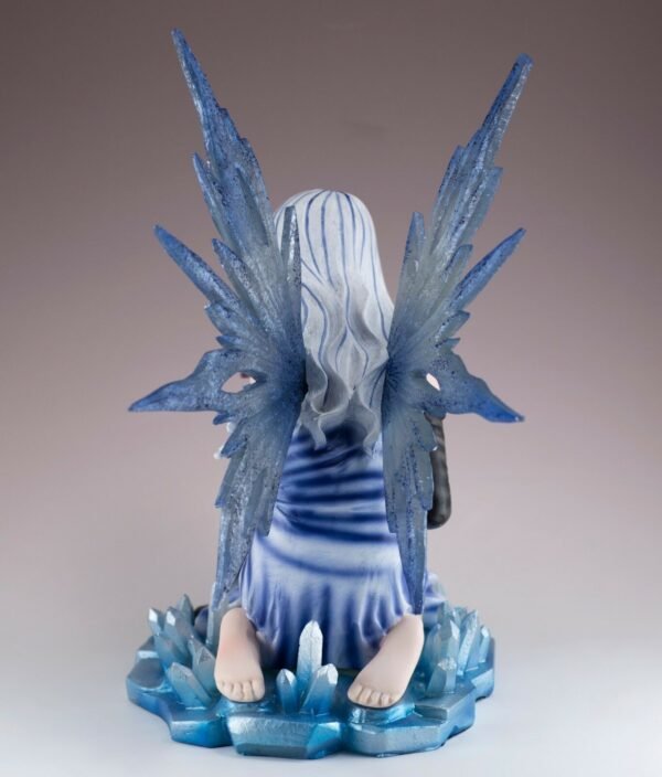Fairy Collection~Blue Ice Fairy With Baby Dragon Hatching From Egg Figurine 12" High New In Box!