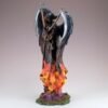 Fairy Collection~Grim Reaper Fairy Angel In Flames Holding Scythes Gothic Figurine Statue 10.25"H