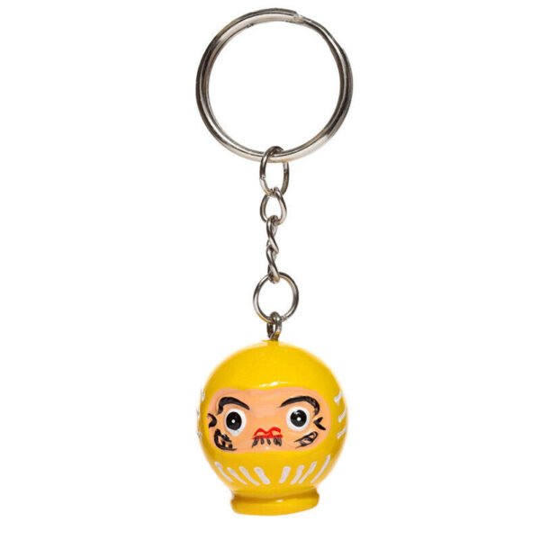 Collectable design~Novelty Collectable protection Yellow Japanese Daruma Doll Keyring