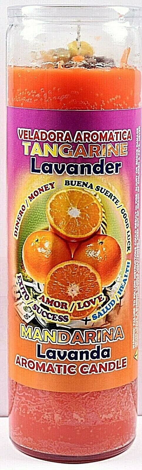 CANDLE COCKTAIL AROMATIC VELA TANGERINE & LAVENDER - MANDARINA/ LAVANDA