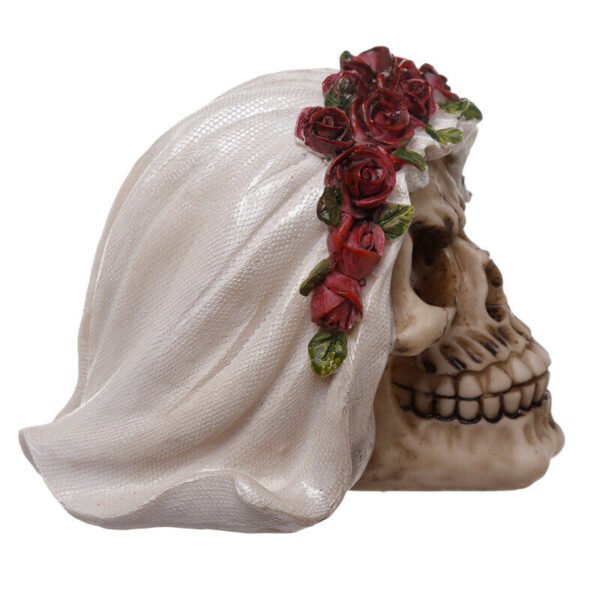 Home Decor~Gothic Wedding Day Skull Bride Ornament