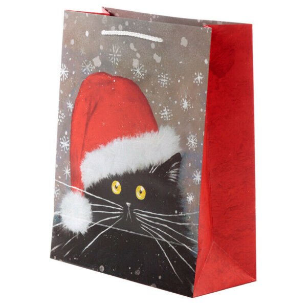 Home Decor~Christmas 2020 Kim Haskins Cat Gift Bag - Large, Gift/Stocking Filler