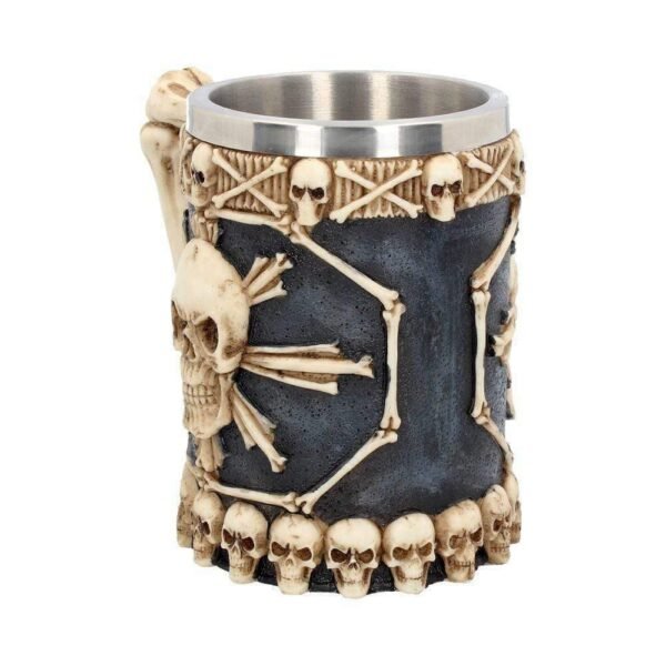 Magicun Giftware~Large Tankard Of Skulls 16cm Skull Tankard