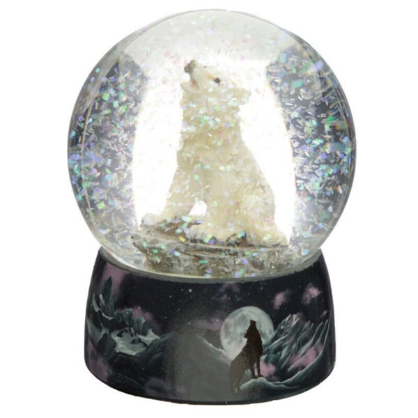 Collectable design~Snow Globe Protector of the North Dreams on the Wind Wolf Snowglobe