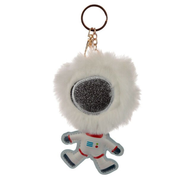 Collectable design~Fun Collectable Pom Pom Keyring - Space Cadet Astronaut
