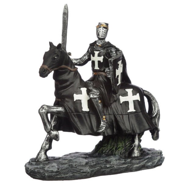 Home Decor~Collectable Dark Knight on Horseback Figurine Medieval Fantasy Ornament x 1