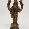 Hinduism Statues & Figures~Solid Brass Silver Plated Finish Ganesh 2"H