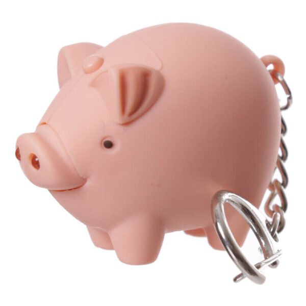 Collectable design~Novelty Cute LED Farmyard Keyring Cow Pig Gift