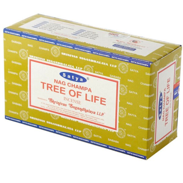 Home Fragrance~Nag Champa Satya Tree Of Life Incense Sticks X 12 Packs