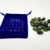 Runes & Stones~Moss Agate Rune Set Healing 25 pc with Velvet Bag