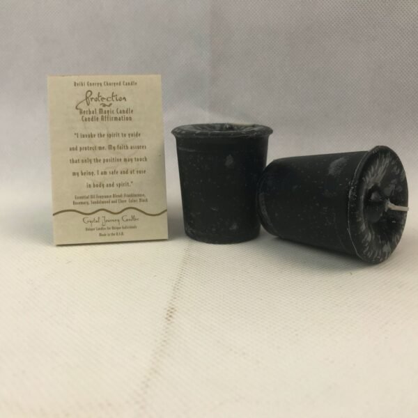 Magic Candle~Protection Crystal Journey Reiki Charged Herbal Votive Candle One Candle
