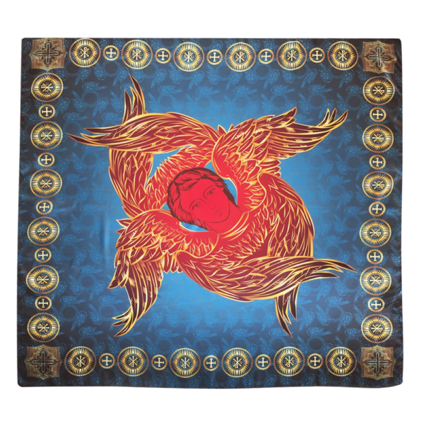 MagicunTarot Cloth~Handkerchief Cherub - Fire Angel