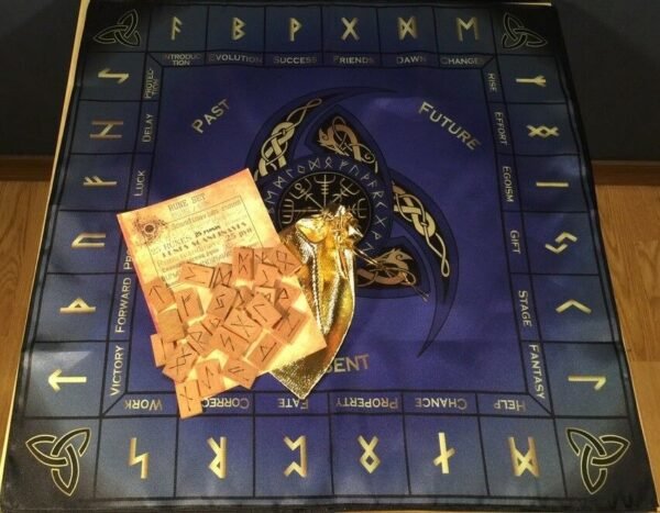 Magicun Talisman~Magicun ~Large Divination rune set Apple-tree violet