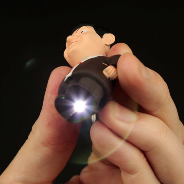Collectable design~Talking Light and Sound LED Mr Bean Keyring