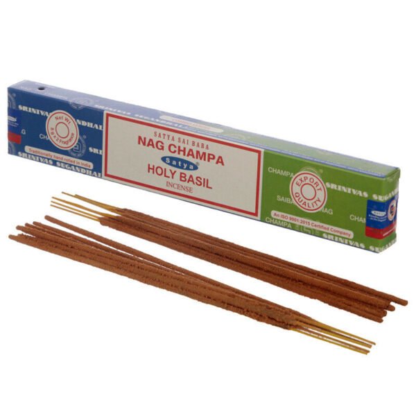 Home Fragrance~SATYA Sai BaBa Nag Champa & Holy Basil Incense Sticks 12 x 14 sticks