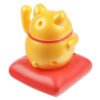 Home Decor~Cute Waving Solar Cat Design Maneki Neko Lucky Design Pal Yellow Cat