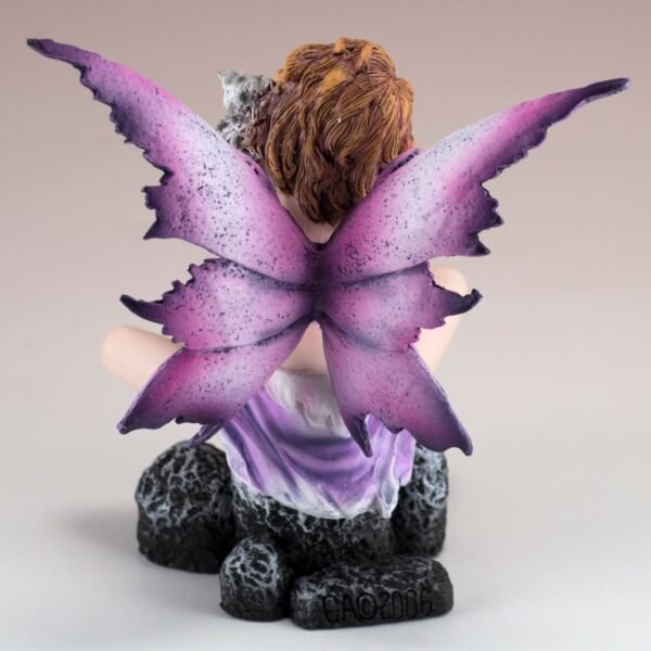 Fairy Collection~Purple Fairy With Owl On Shoulder Figurine 4.75" High Detailed Resin New In Box!