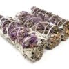 Palo Santo & Sage~White Sage & Purple "Royal" Lavender Flower Smudge Stick 4" (3 PACK)