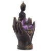 Home Decor~Decorative Purple and Black Buddha - Protector Oriental Spiritual Ornament