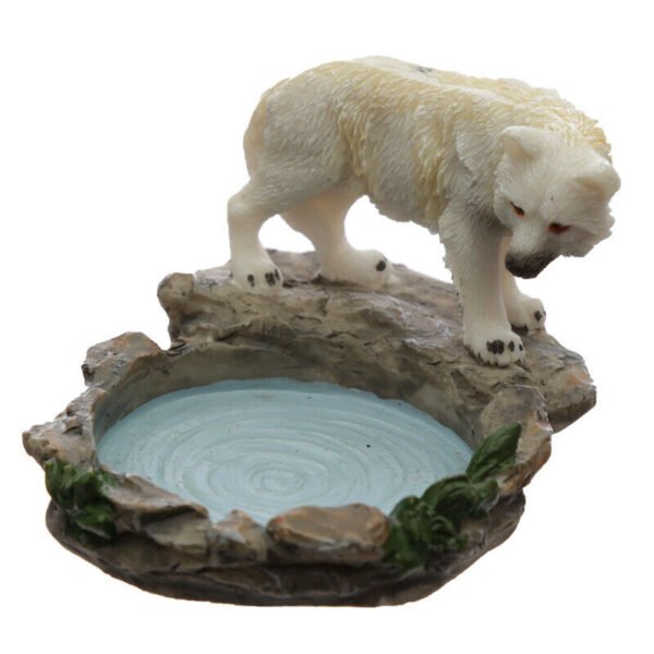 Home Decor~Forest Protector - Protector of the North Wolf Tea Light Candle Holder