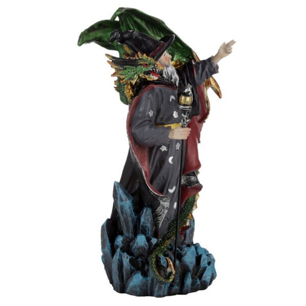 Collectable design~Spirit of the Sorcerer - Dragon Wizard Figurine Ornament Fantasy Gothic