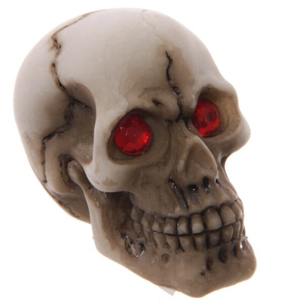 Home Decor~Novelty Mini Red Eyed Skull Decoration Ornament Fantasy Gothic Decoration