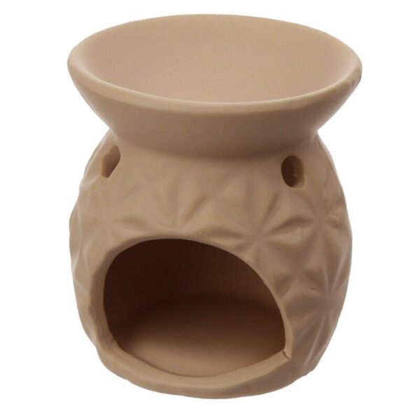 Home Fragrance~Embossed Triangle Pattern Ceramic Eden Oil Burner